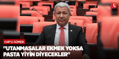 "Utanmasalar Ekmek Yoksa Pasta Yiyin Diyecekler"