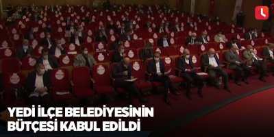 Yedi ilçe belediyesinin bütçesi kabul edildi
