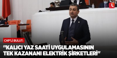 "Kalıcı Yaz Saati Uygulamasının Tek Kazananı Elektrik Şirketleri"