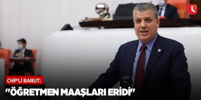 "Öğretmen maaşları eridi"