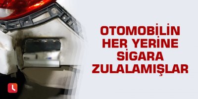 Otomobilin her yerini sigara zulalamışlar