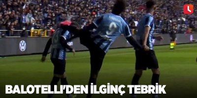 Balotelli'den ilginç tebrik