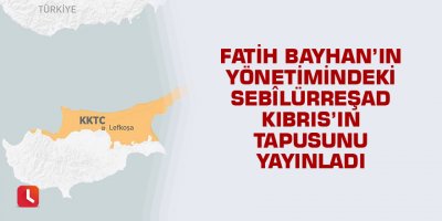 Fatih Bayhan’ın yönetimindeki Sebilürreşad Kıbrıs’ın tapusunu yayınladı