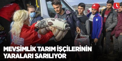 Mevsimlik tarım işçilerinin yaraları sarılıyor