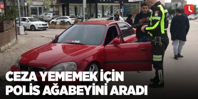 Ceza yememek için polis ağabeyini aradı