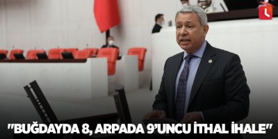 "Buğdayda 8, Arpada 9’uncu İthal İhale"