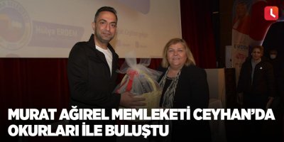 Murat Ağırel memleketi Ceyhan'da okurları ile buluştu