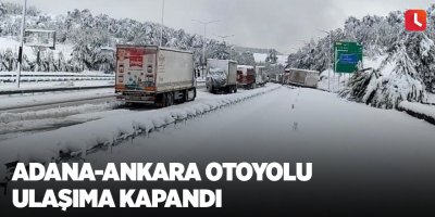 Adana-Ankara otoyolu ulaşıma kapandı
