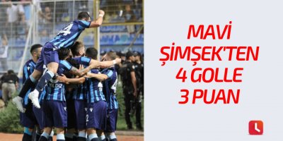 Şimşekten 4 golle 3 puan