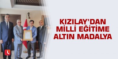 Kızılay’dan Milli Eğitime altın madalya
