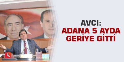 Avcı: "Adana 5 ayda geriye gitti"