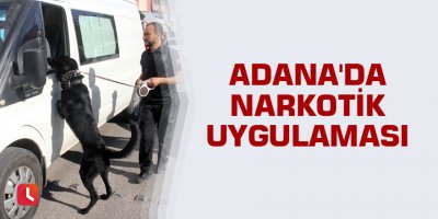 Adana'da narkotik uygulaması