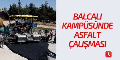 Balcalı Kampüsü Bulvarı'nda asfalt çalışması