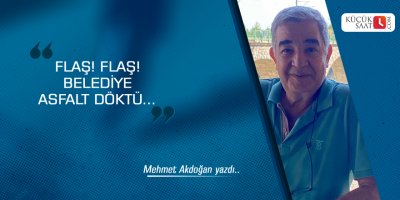 Flaş! Flaş! Belediye Asfalt Döktü…