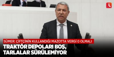 Traktör Depoları Boş, Tarlalar Sürülemiyor