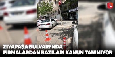 Ziyapaşa Bulvarı'nda firmalardan bazıları kanun tanımıyor
