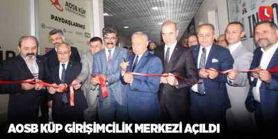 AOSB Küp Girişimcilik Merkezi açıldı