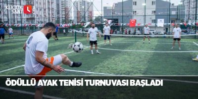 Ödüllü ayak tenisi turnuvası başladı