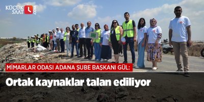 Mimarlar Odası Adana Şube Başkanı Gül: Ortak kaynaklar talan ediliyor