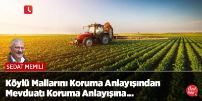 Köylü Mallarını Koruma Anlayışından Mevduatı Koruma Anlayışına…