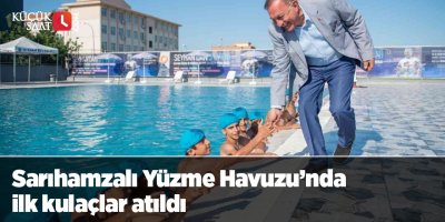 Sarıhamzalı Yüzme Havuzu’nda ilk kulaçlar atıldı
