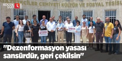 "Dezenformasyon yasası sansürdür, geri çekilsin"