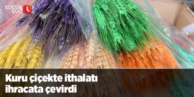 Kuru çiçekte ithalatı ihracata çevirdi