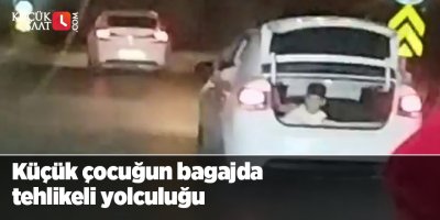 Küçük çocuğun bagajda tehlikeli yolculuğu