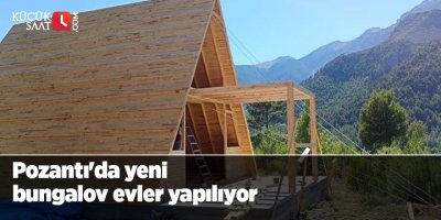 Pozantı'da yeni bungalov evler yapılıyor