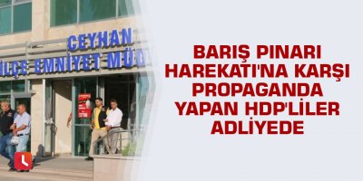 Barış Pınarı Harekatı'na karşı propaganda yapan HDP'liler adliyede