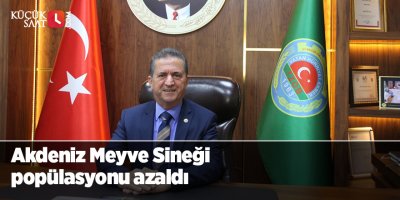 Akdeniz Meyve Sineği popülasyonu azaldı