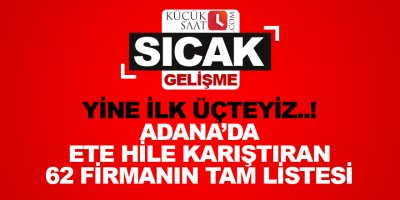 Adana, taklit ve tağşiş'te Türkiye'de ilk üçte