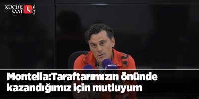 Montella:Taraftarımızın önünde kazandığımız için mutluyum