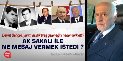 Ak sakalı ile ne mesaj vermek istedi ?