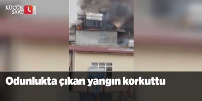 Odunlukta çıkan yangın korkuttu
