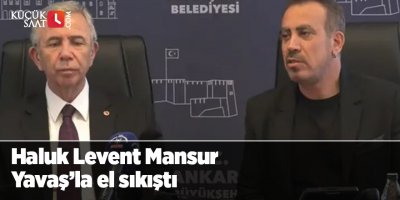 Haluk Levent Mansur Yavaş’la el sıkıştı