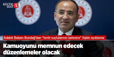 Bakan Bozdağ'dan "yargı paketi" açıklaması: Kamuoyunu memnun edecek düzenlemeler olacak