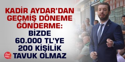 Aydar: Ceyhan Belediyesi oturarak yönetilmez