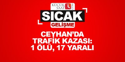 Ceyhan’da trafik kazası: 1 ölü, 17 yaralı