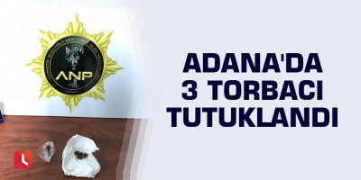 Adana'da 3 torbacı tutuklandı