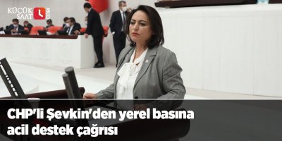 CHP'li Şevkin'den yerel basına acil destek çağrısı