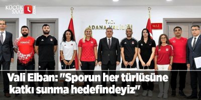 Vali Elban: "Sporun her türlüsüne katkı sunma hedefindeyiz"