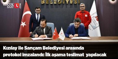Kızılay ile Sarıçam Belediyesi arasında protokol imzalandı: İlk aşama teslimat  yapılacak