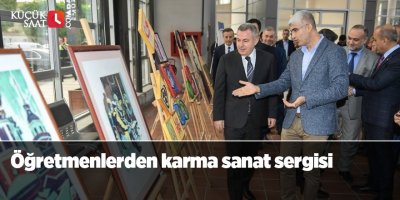 Öğretmenlerden karma sanat sergisi