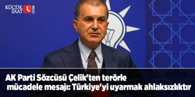 AK Parti Sözcüsü Çelik'ten terörle mücadele mesajı: Türkiye'yi uyarmak ahlaksızlıktır