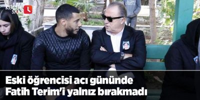 Eski öğrencisi acı gününde Fatih Terim'i yalnız bırakmadı