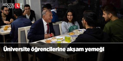 Üniversite öğrencilerine akşam yemeği
