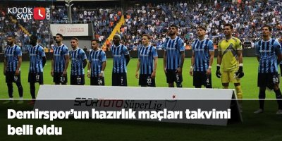 Demirspor’un hazırlık maçları takvimi belli oldu