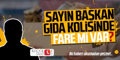 Sayın Başkan gıda kolisinde fare mi var?