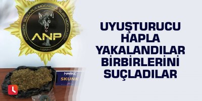 Uyuşturucu hapla yakalandılar birbirlerini suçladılar